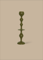 Infinity Candle Holder - Olive Large