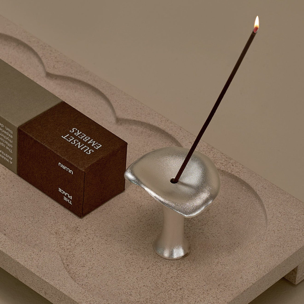 Mushroom Incense Burner - Silver - BLACK BLAZE