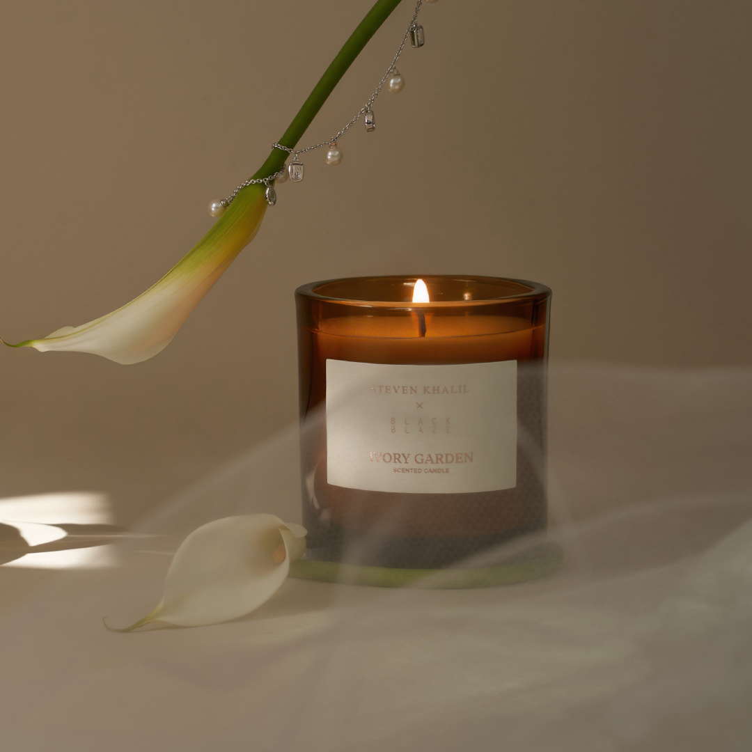 Ivory Garden Scented Candle - Steven Khalil x Black Blaze