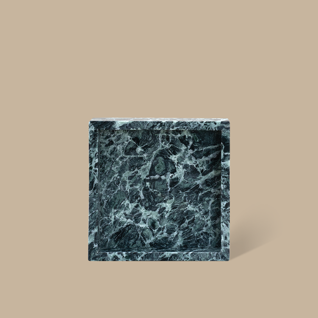 Forma Square Tray - Verde Alpi Marble