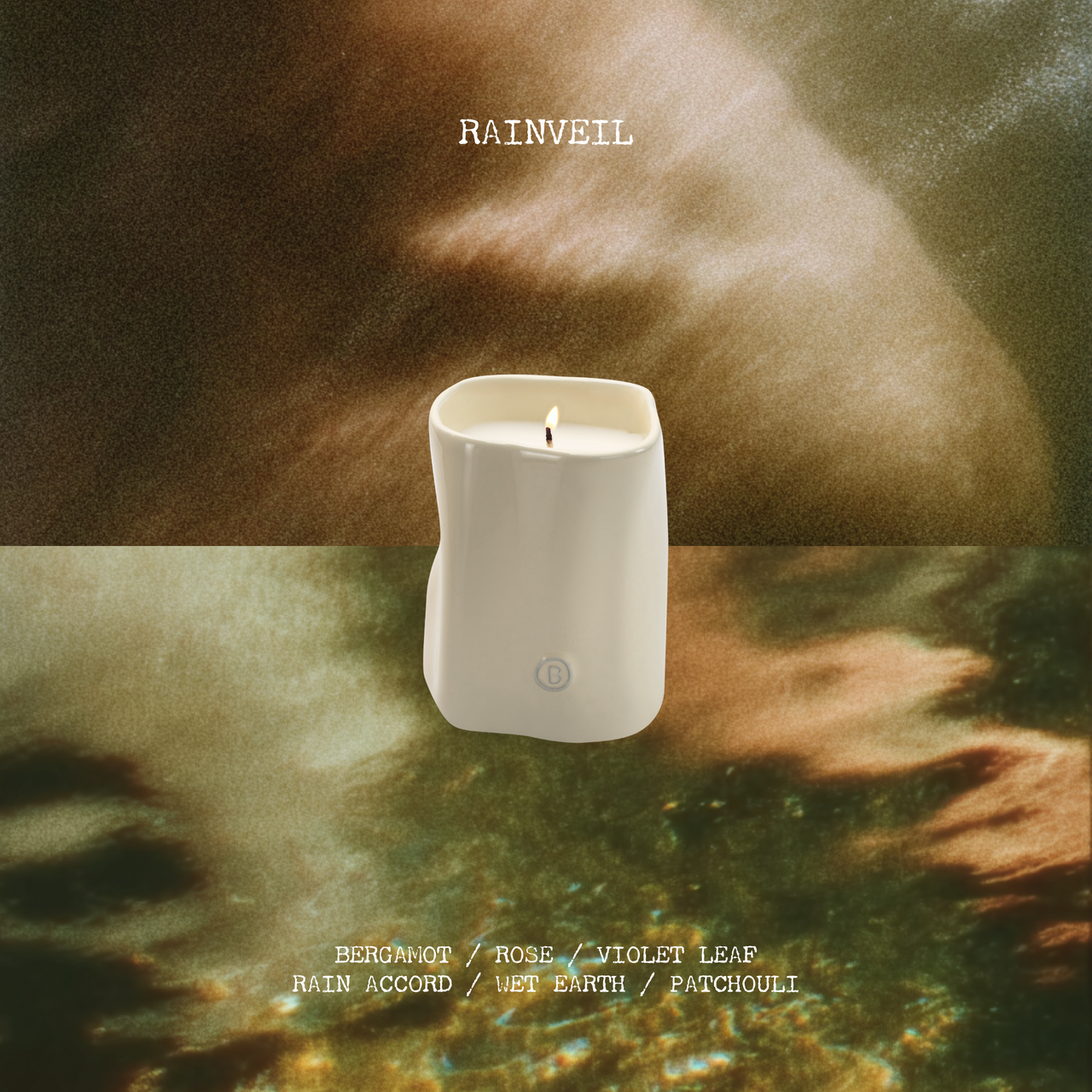 Rainveil Ceramic Candle - BLACK BLAZE