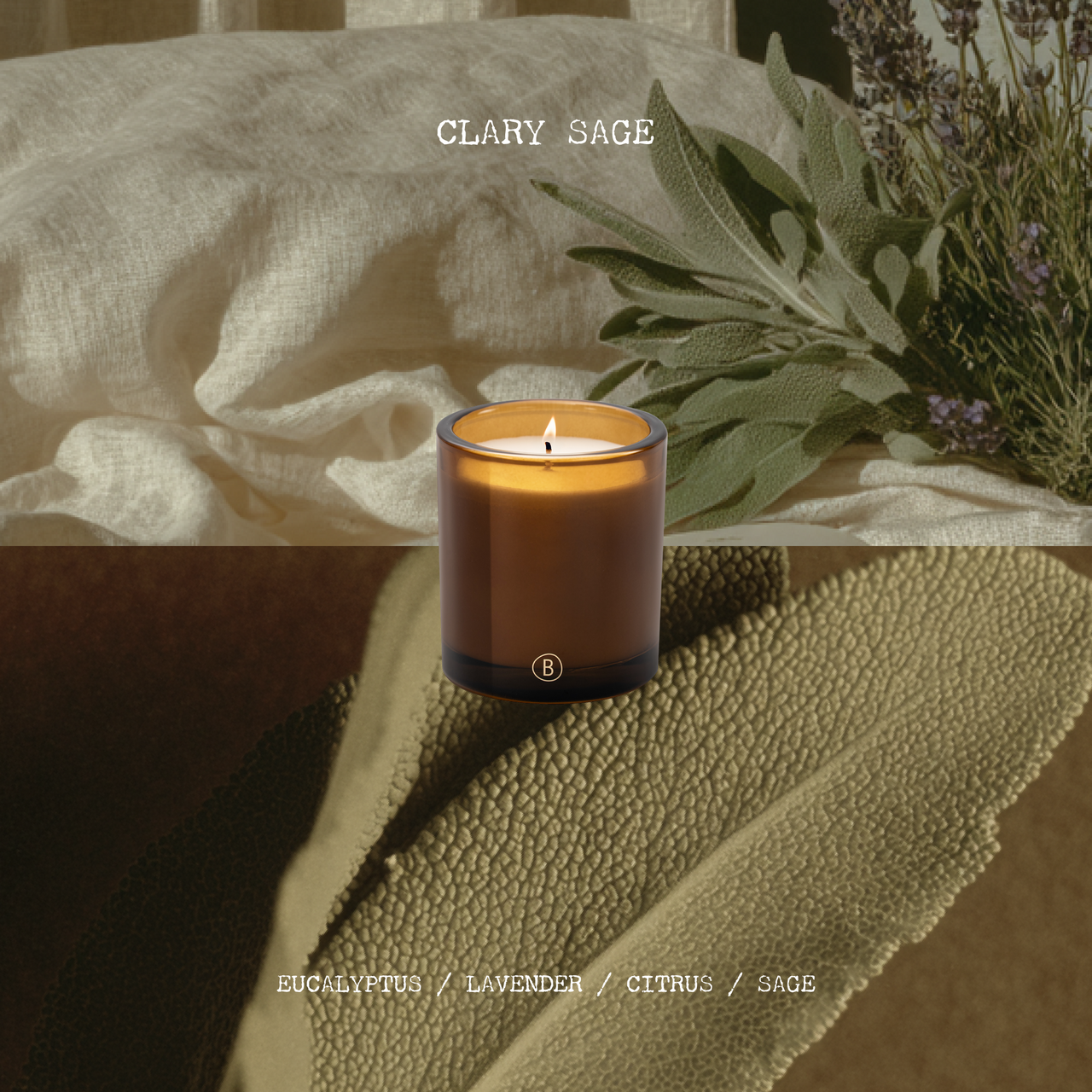 Clary Sage Scented Candle