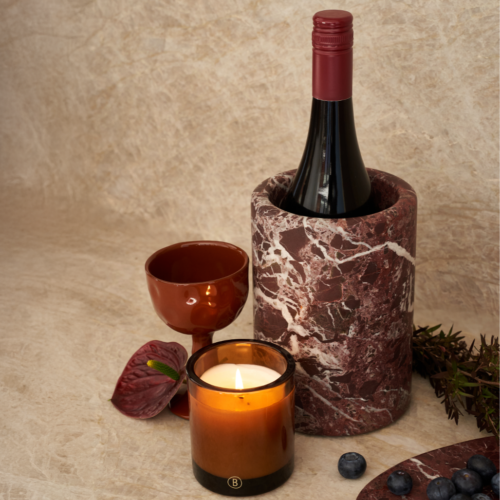 PRE-ORDER Oasis Wine & Champagne Marble Cooler - Rosso Levanto