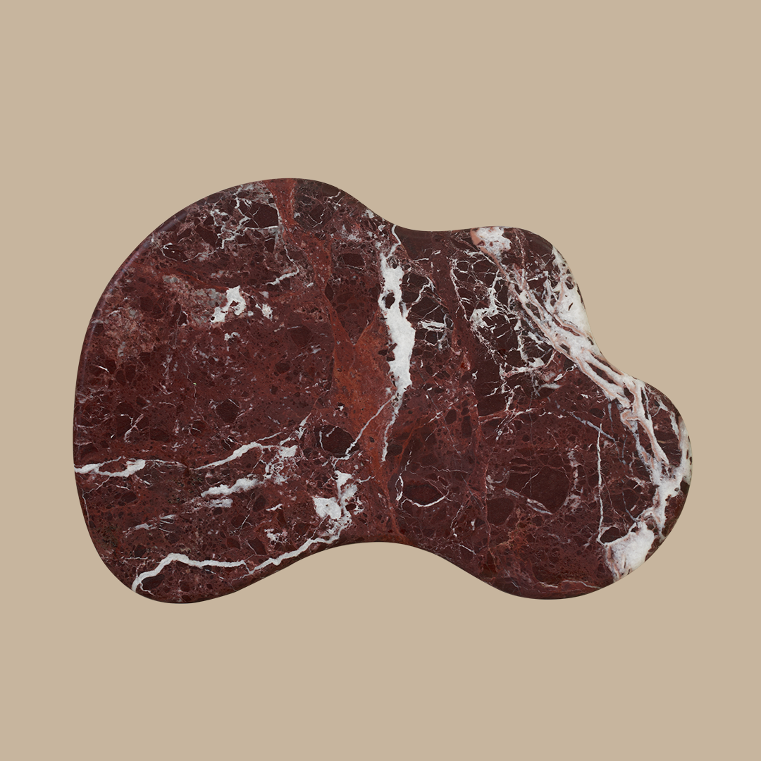 PRE-ORDER Oasis Marble Serving Platter - Rosso Levanto