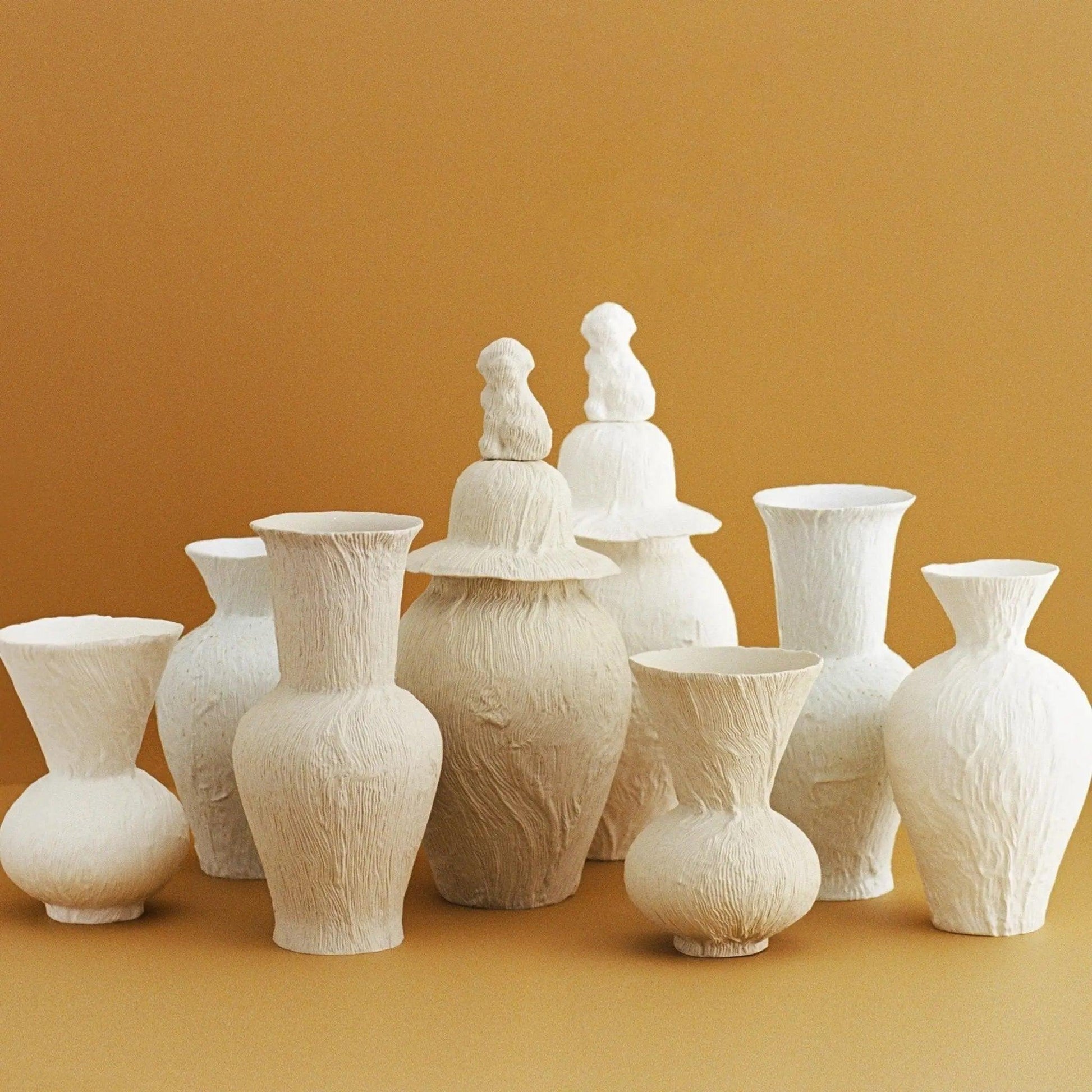 DOU vase - Ocher - BLACK BLAZE - Homeware - Xu