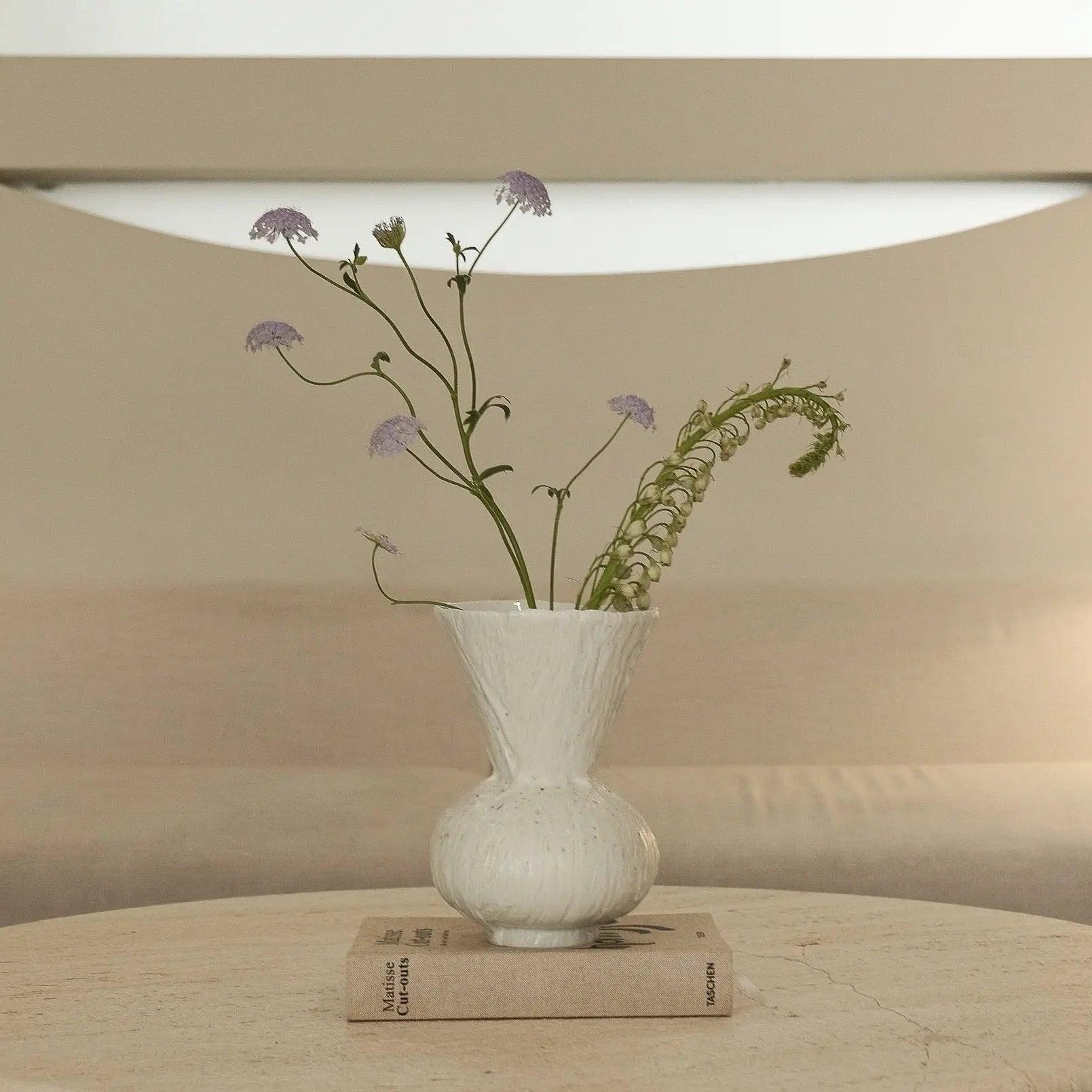DOU vase - Speckled White - BLACK BLAZE - Homeware - Xu