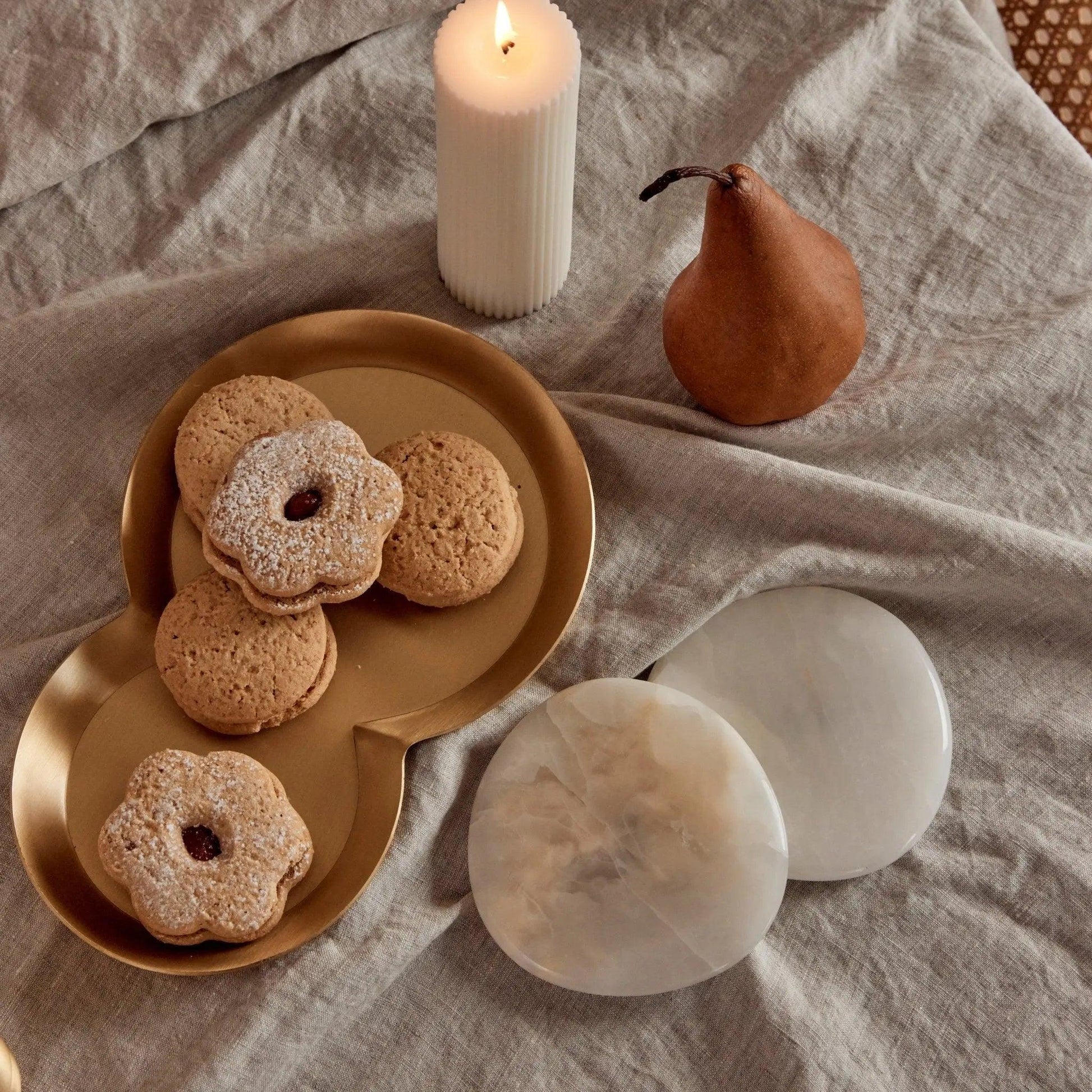 Figure Tray - BLACK BLAZE - Pillar Candle - BLACK BLAZE