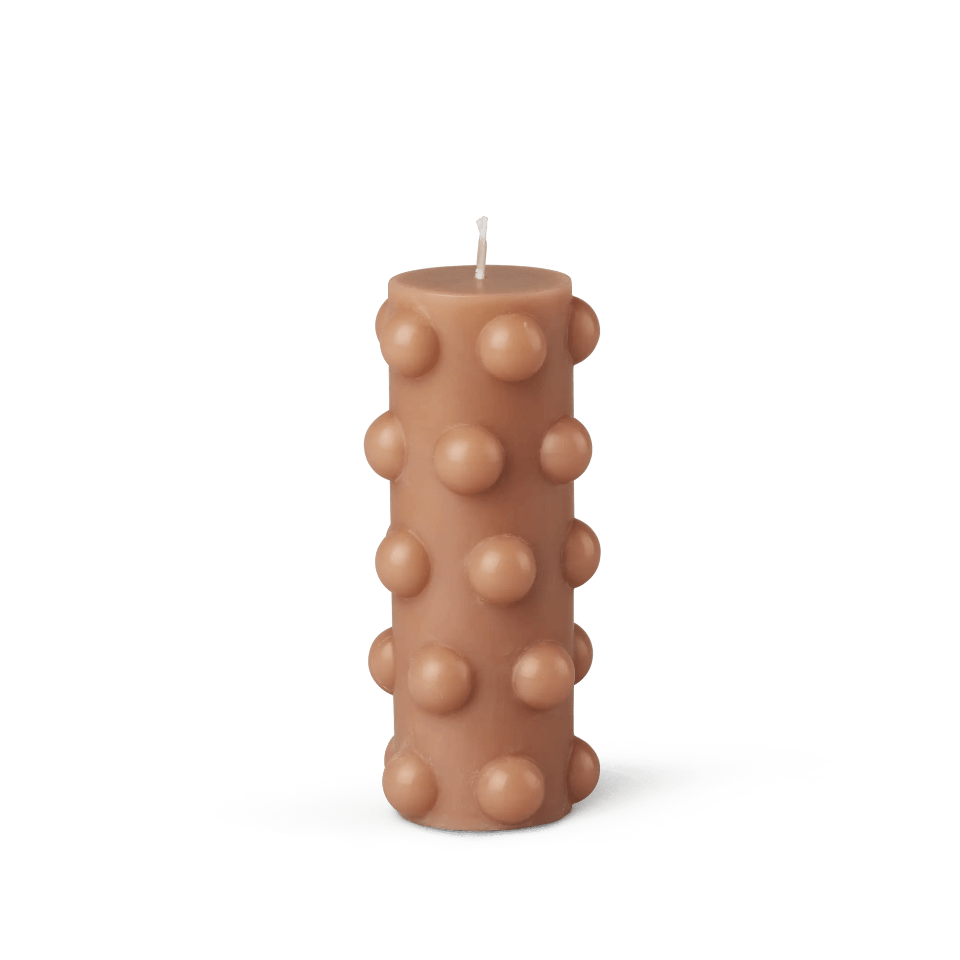 Polka Chunky Candle - Nude - BLACK BLAZE - Pillar Candle - BLACK BLAZE
