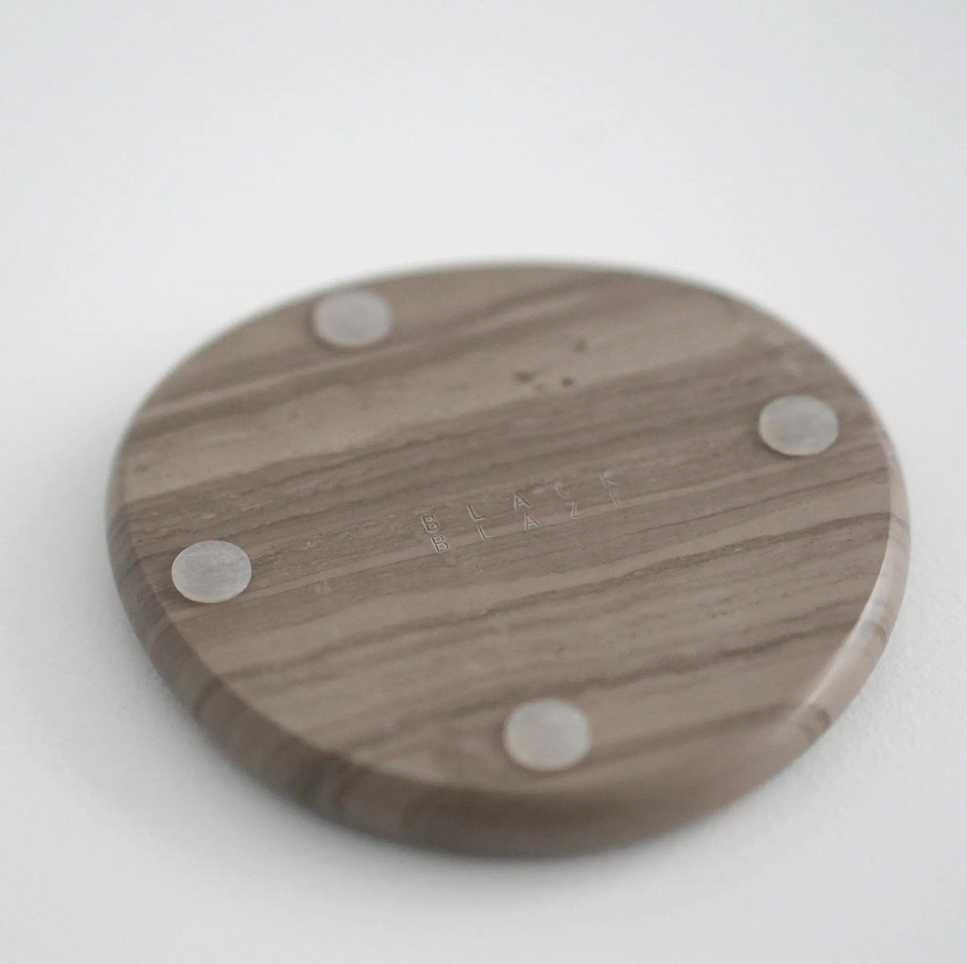 Stone Coaster Set - Wood Grain - BLACK BLAZE - Accessories - BLACK BLAZE