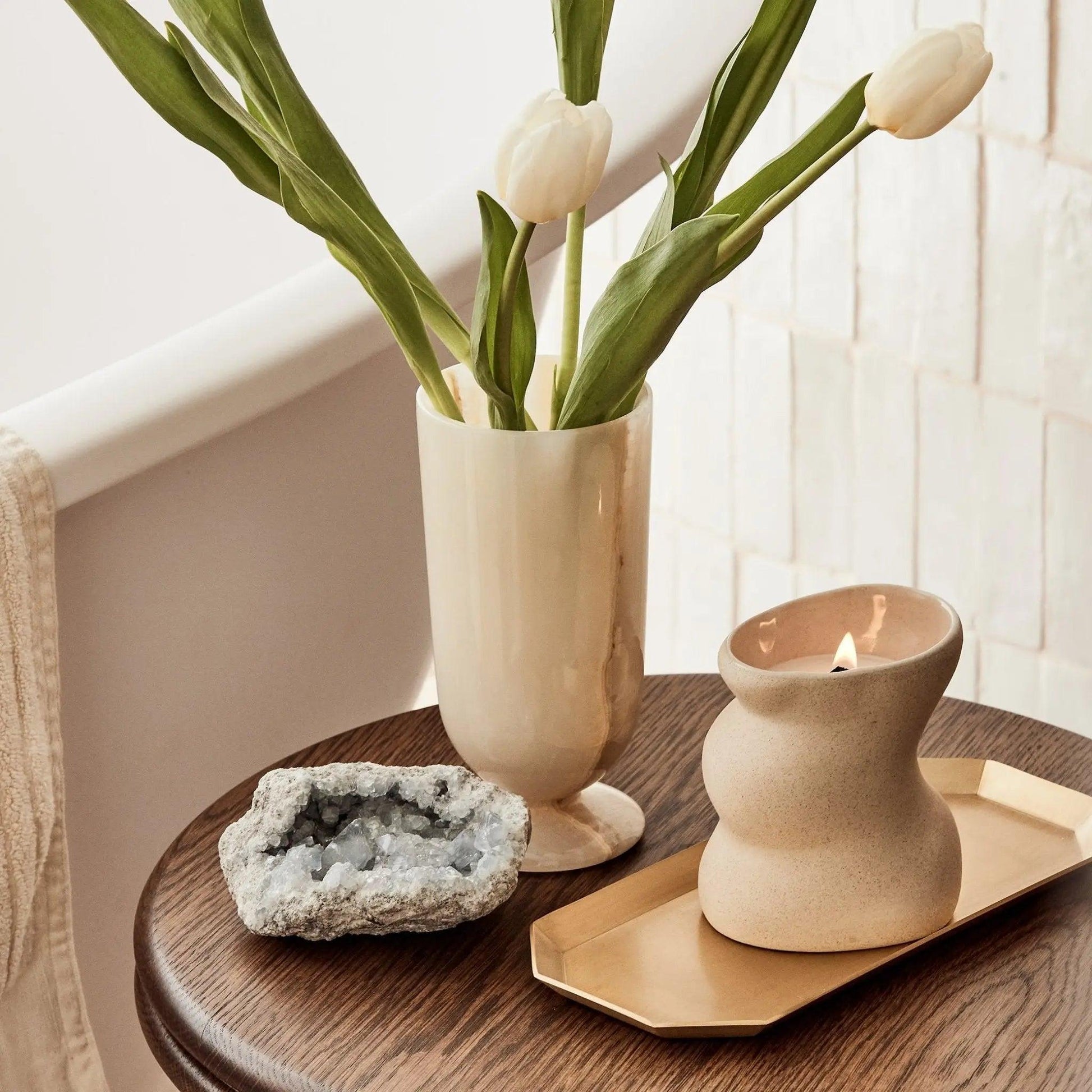 Vetiver & Fig Ceramic Candle - BLACK BLAZE - THE GREAT OUTDOOR COLLECTION - BLACK BLAZE