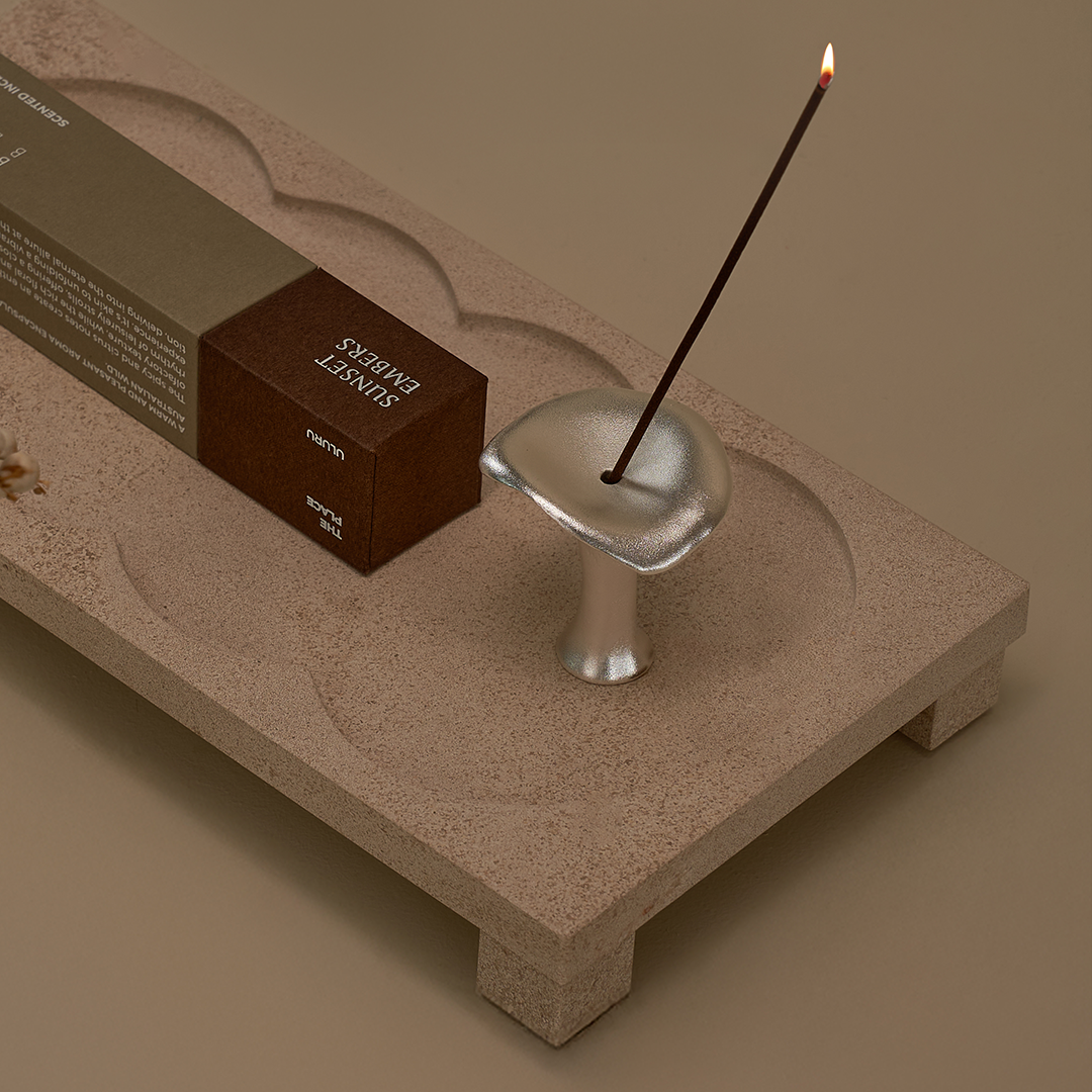 Mushroom Incense Burner - Silver