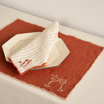 Embroidered Linen Napkin Set – Cutlery