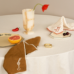 Embroidered Linen Napkin Set – Cutlery