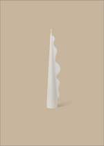 Seaweed Pillar Candle - White
