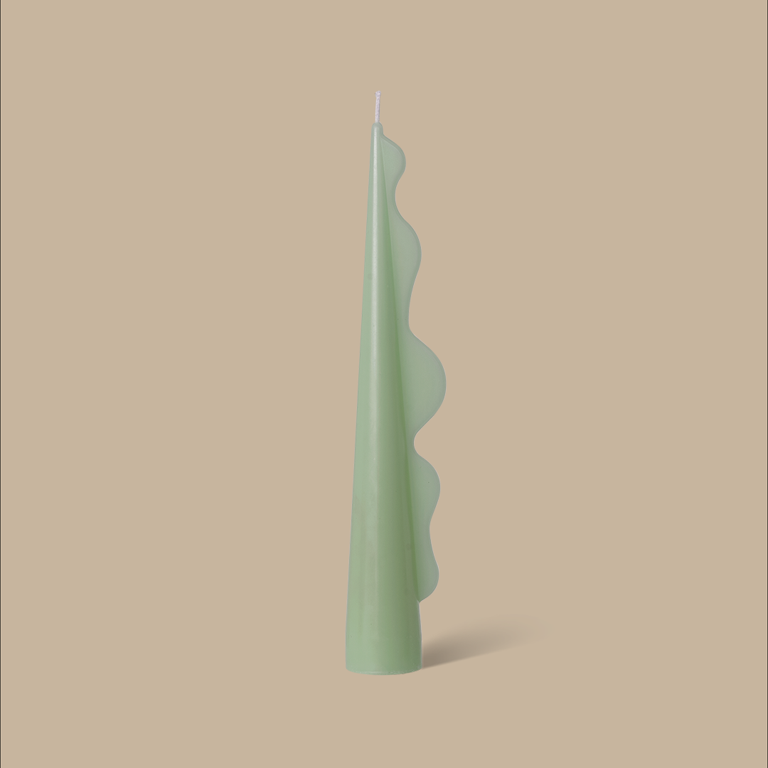 Seaweed Pillar Candle - Mint