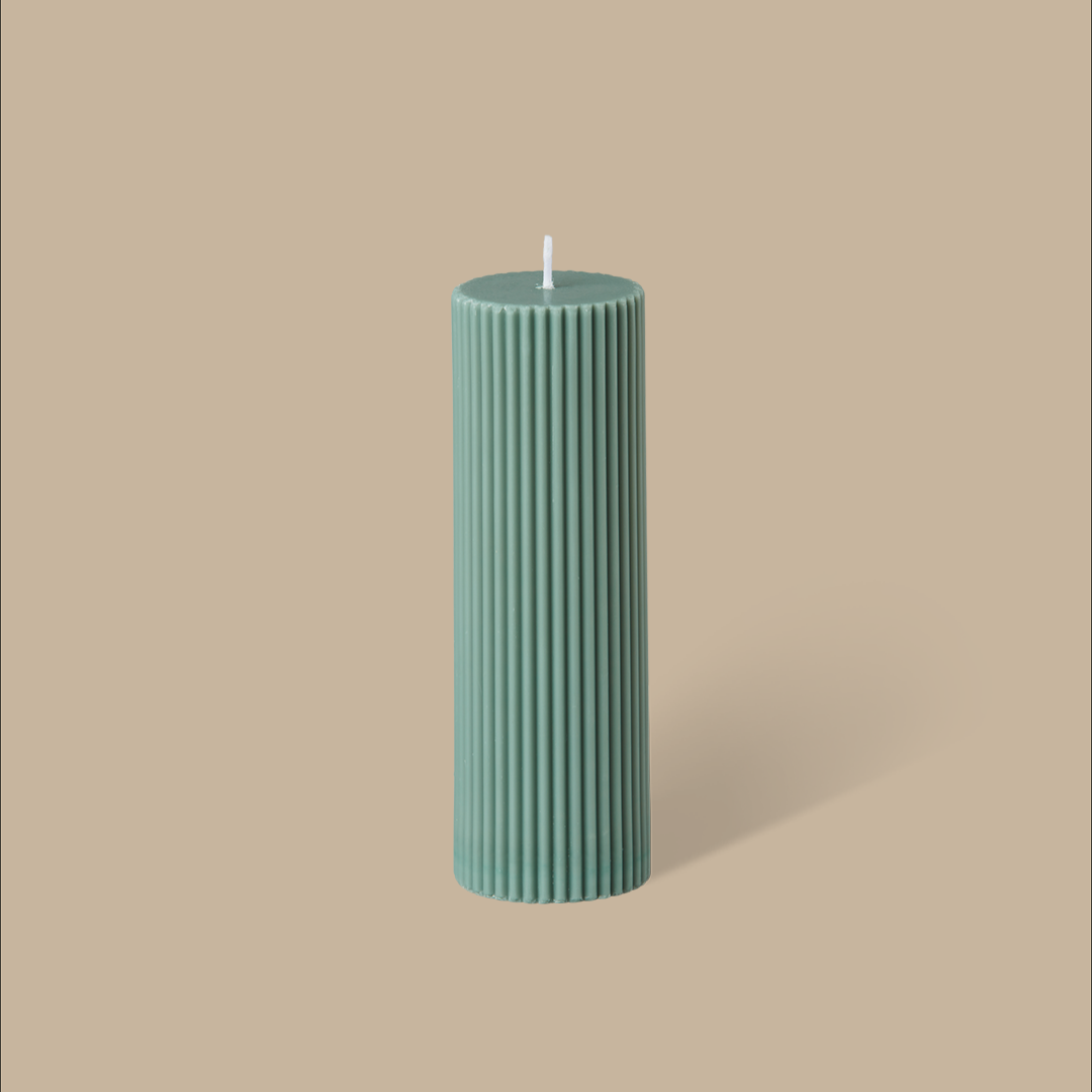 Wide Column Pillar Candle - Eucalyptus