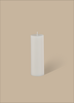 Wide Column Pillar Candle - Cream White