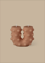 Polka Curl Curl Candle - Nude