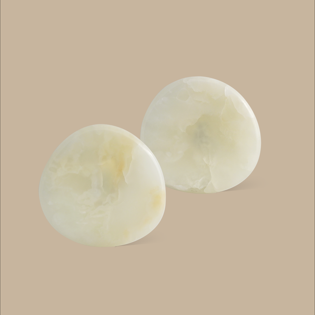 Stone Coaster Set - White Onyx