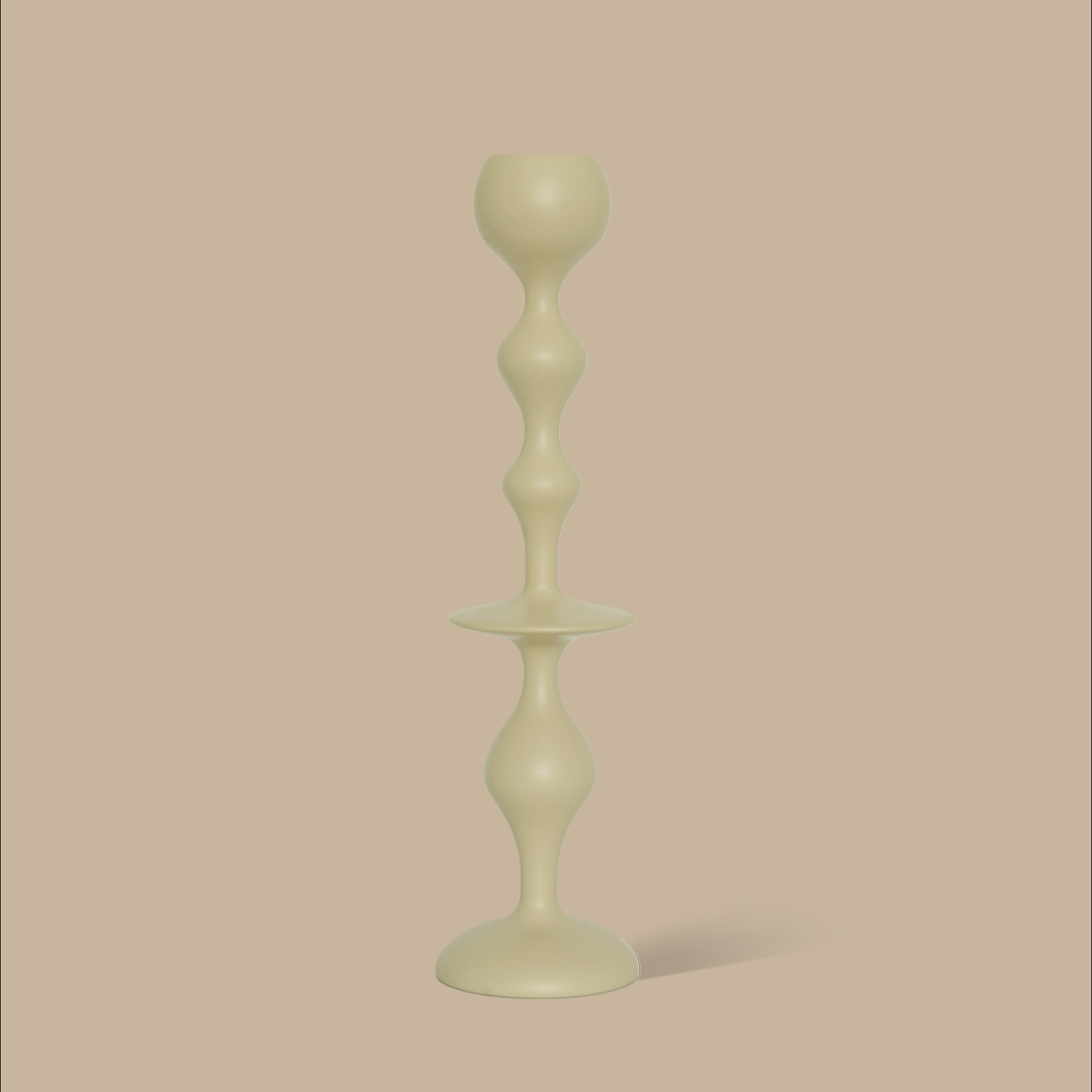 Infinity Candle Holder -  Ivory Large