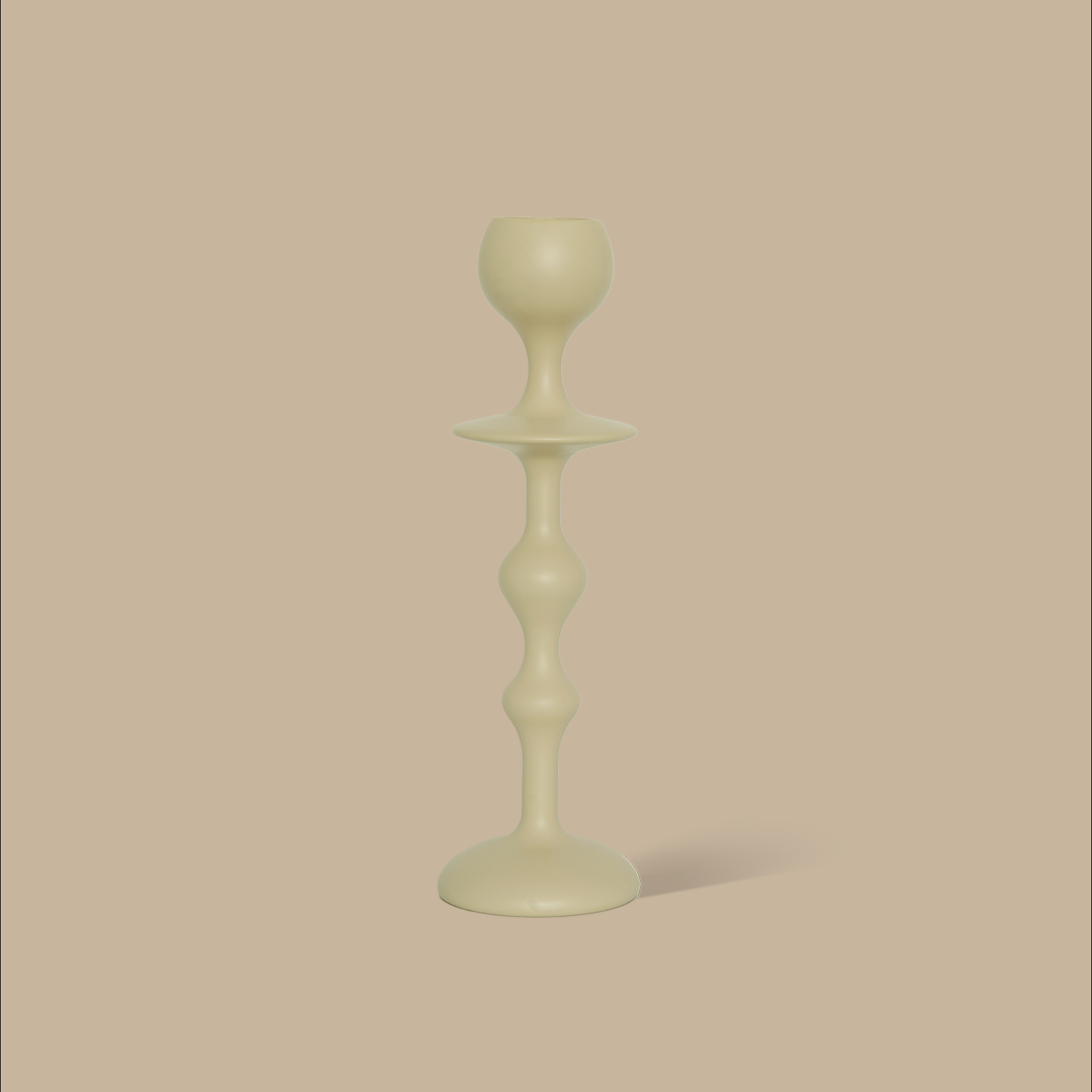 Infinity Candle Holder -  Ivory Medium