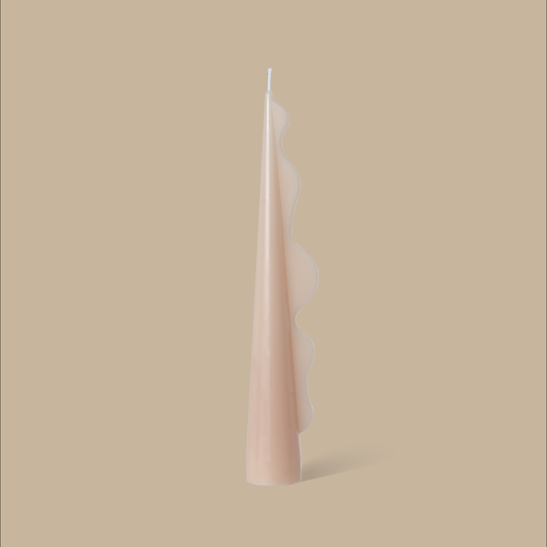 Seaweed Pillar Candle - Pink