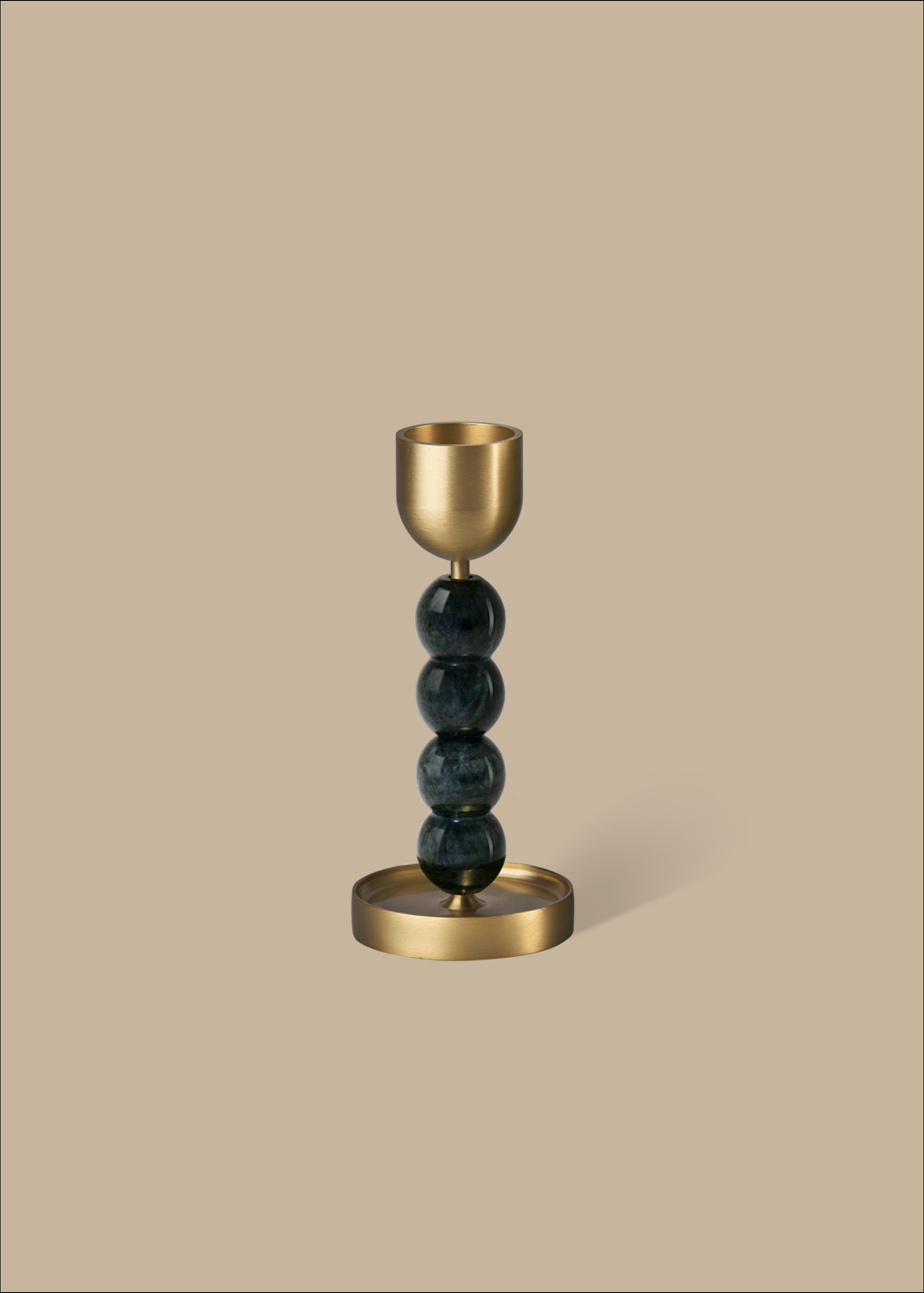 GOURD-GEOUS Candle Holder - L Dark Green
