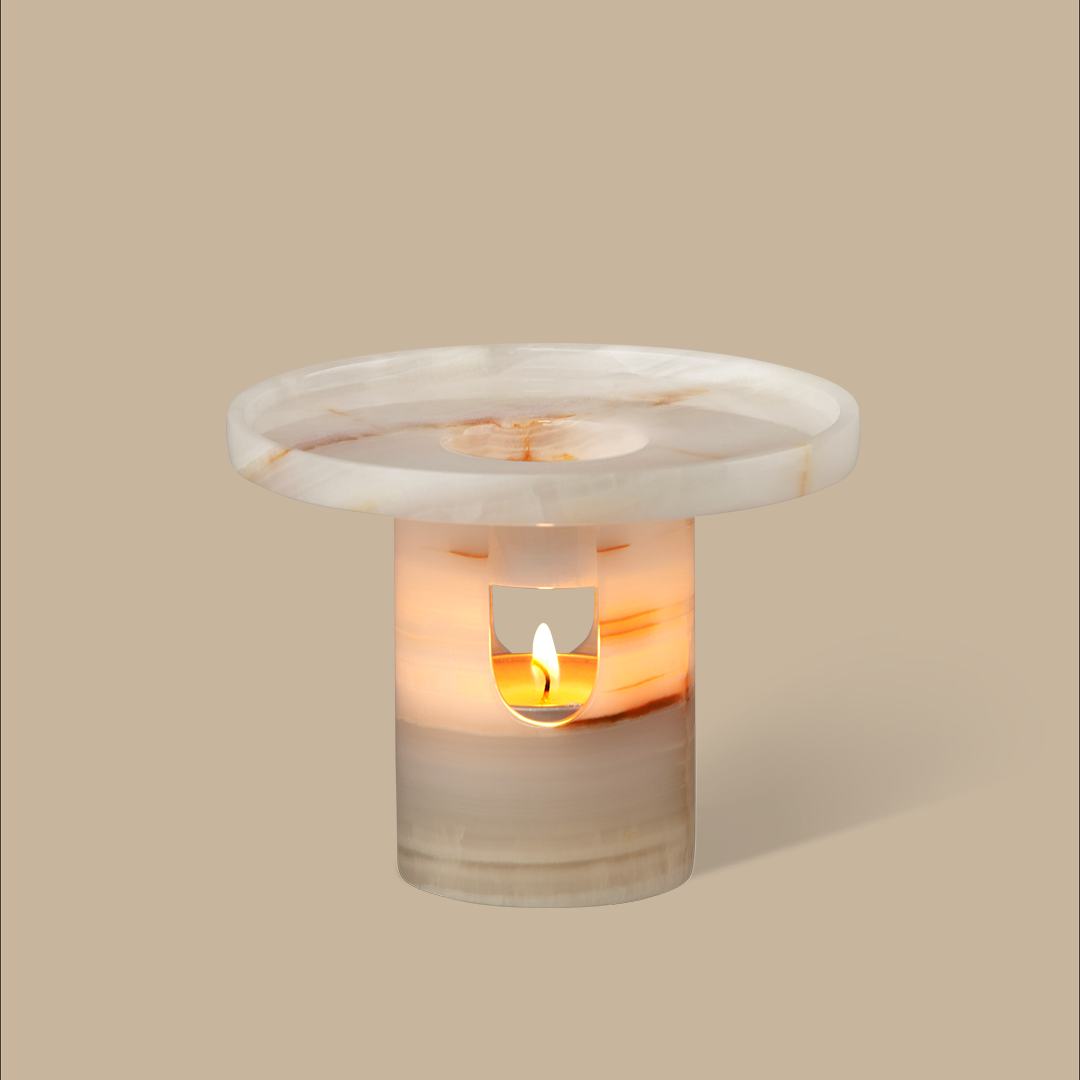 Lumière Oil Burner - White Onyx