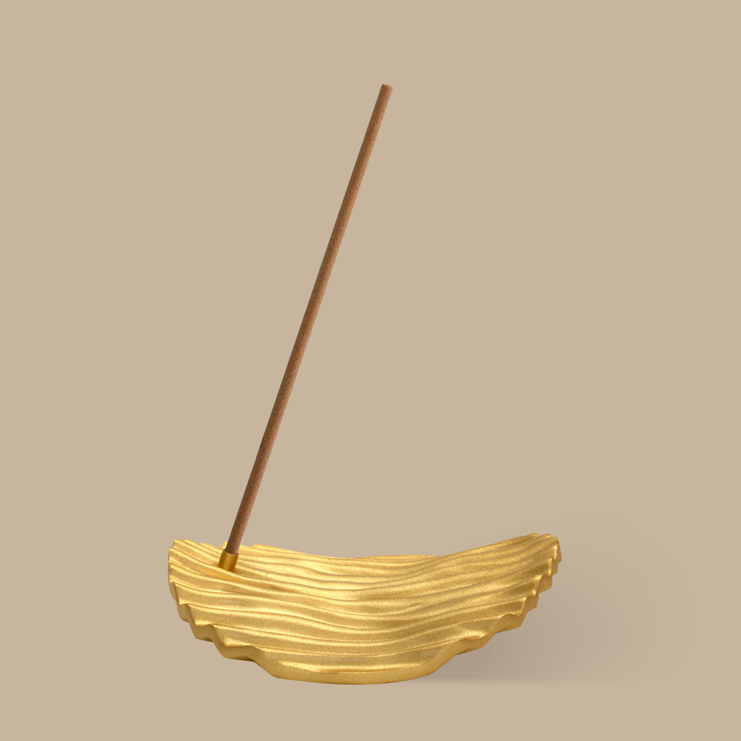Crisp Incense Burner - Gold-thumbmail-1