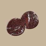 PRE-ORDER Marble Coaster Set - Rosso Levanto