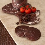 PRE-ORDER Marble Coaster Set - Rosso Levanto