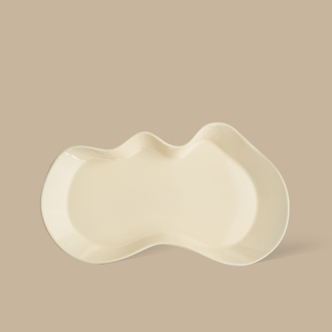 Drift Tray / Platter - Ivory - BLACK BLAZE
