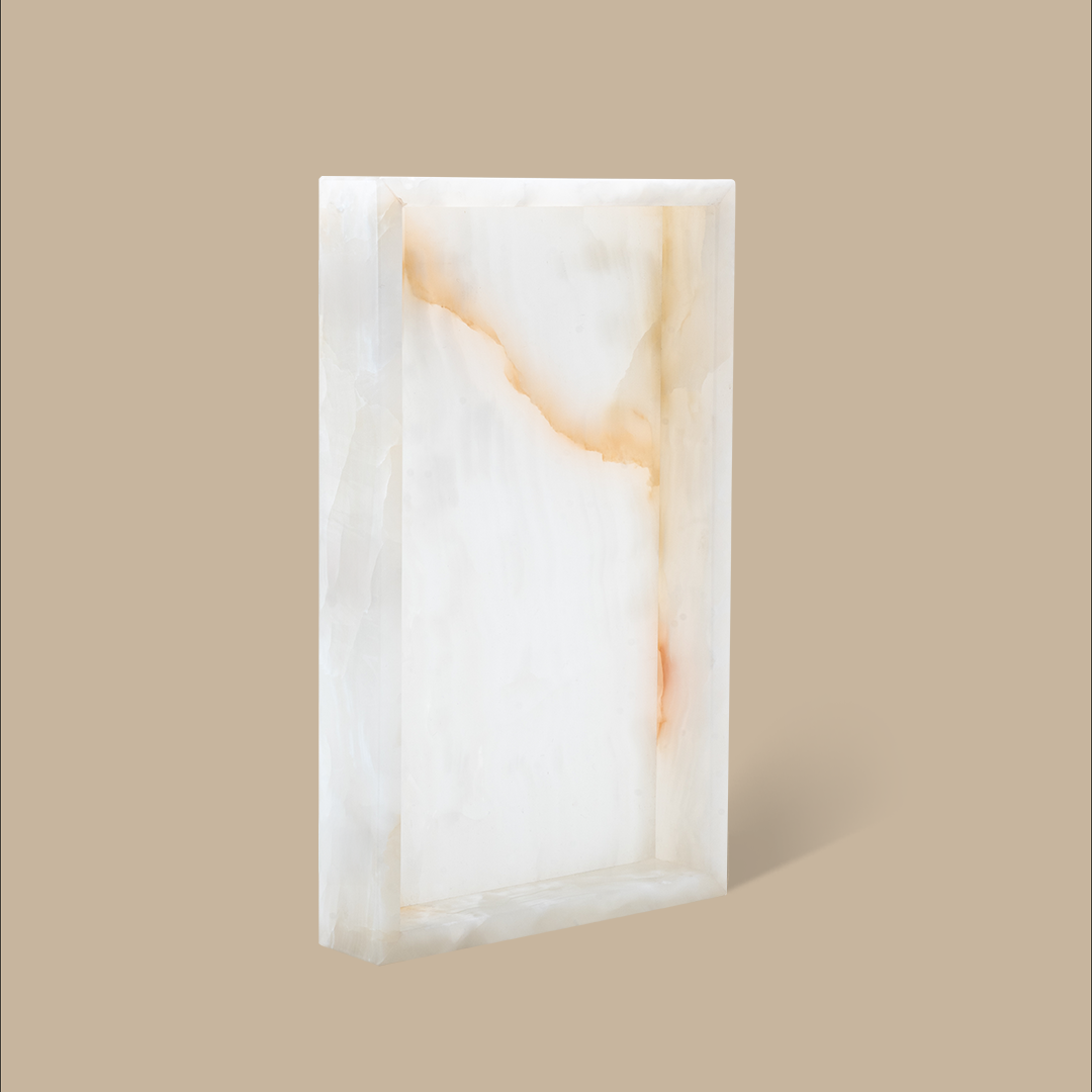 Forma Rectangle Tray - White Onyx