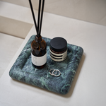 Halo Square Tray - Verde Alpi Marble
