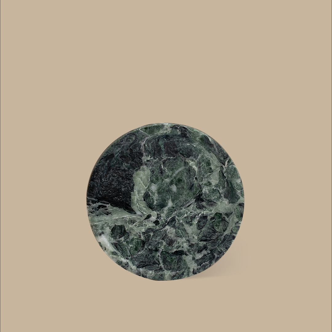 Linea Small Marble Dish - Verde Alpi Marble