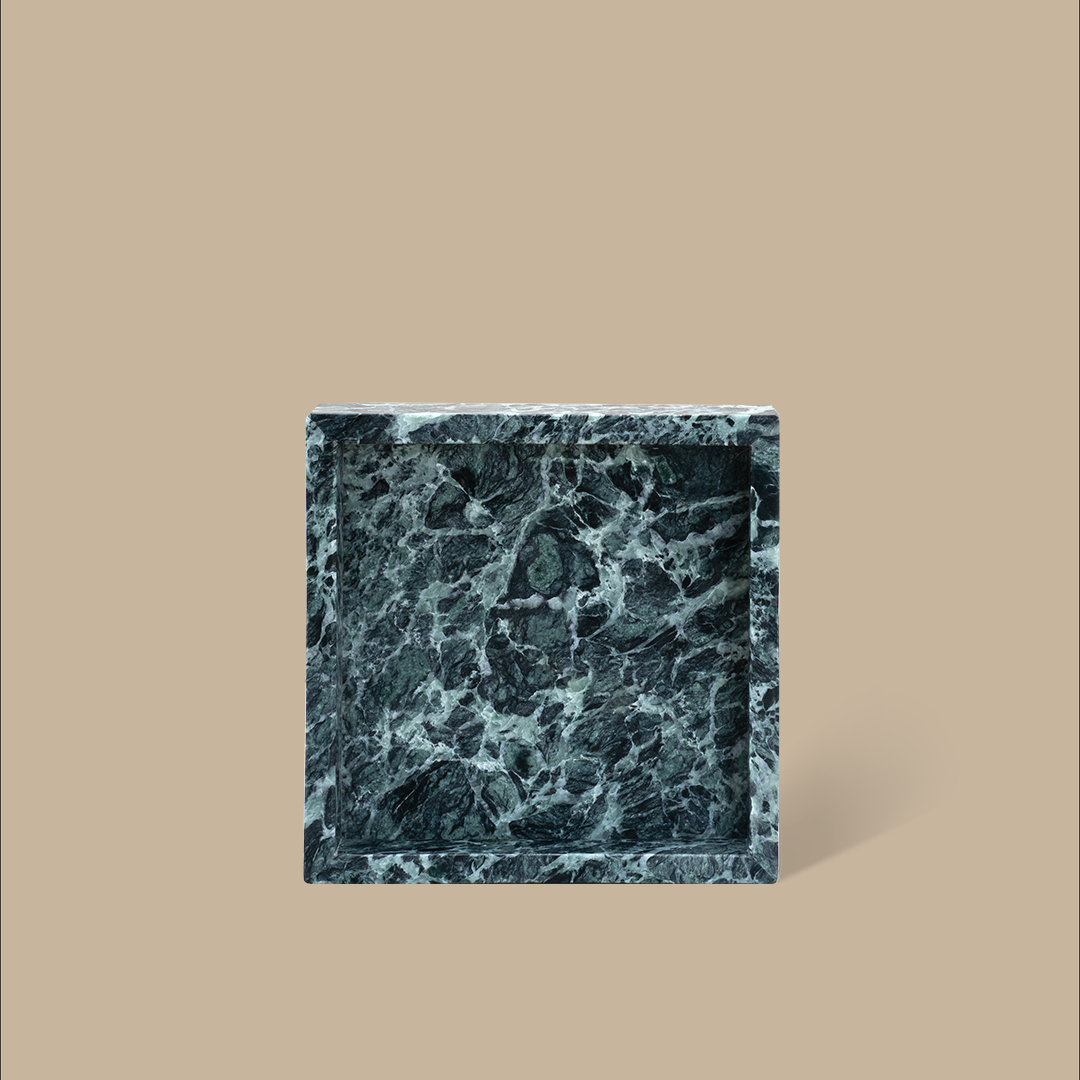 Forma Square Tray - Verde Alpi Marble