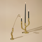 PRE-ORDER Twig Brass Candle Holder - Single