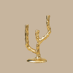 PRE- ORDER Twig Brass Candle Holder - Triple