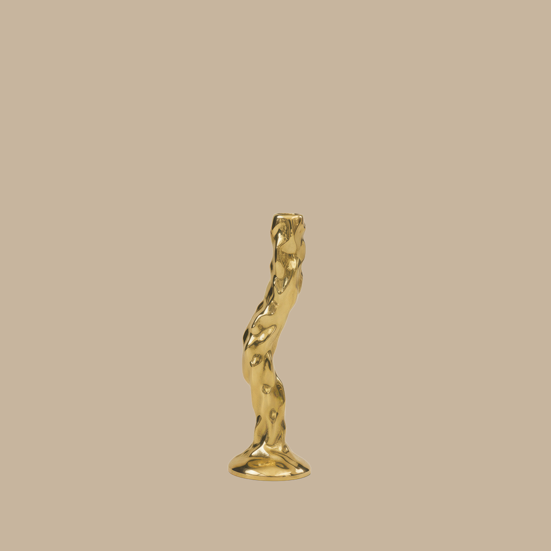 PRE-ORDER Twig Brass Candle Holder - Single