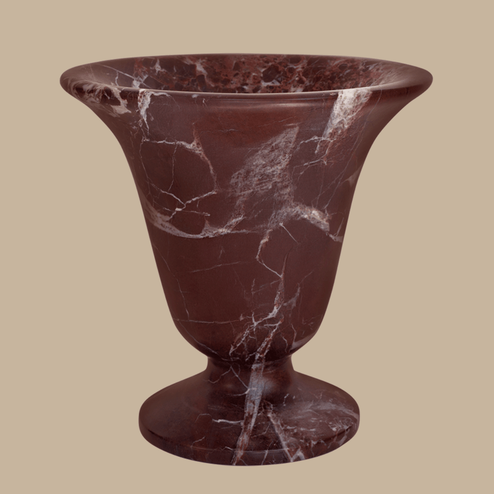 Bell XL Vase - Rosso Levanto - BLACK BLAZE