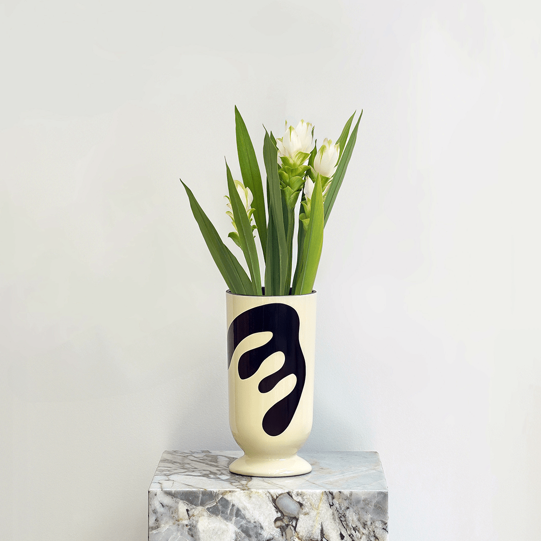 Bouquet Ceramic Vase - Leaf - Accessories - Black Blaze