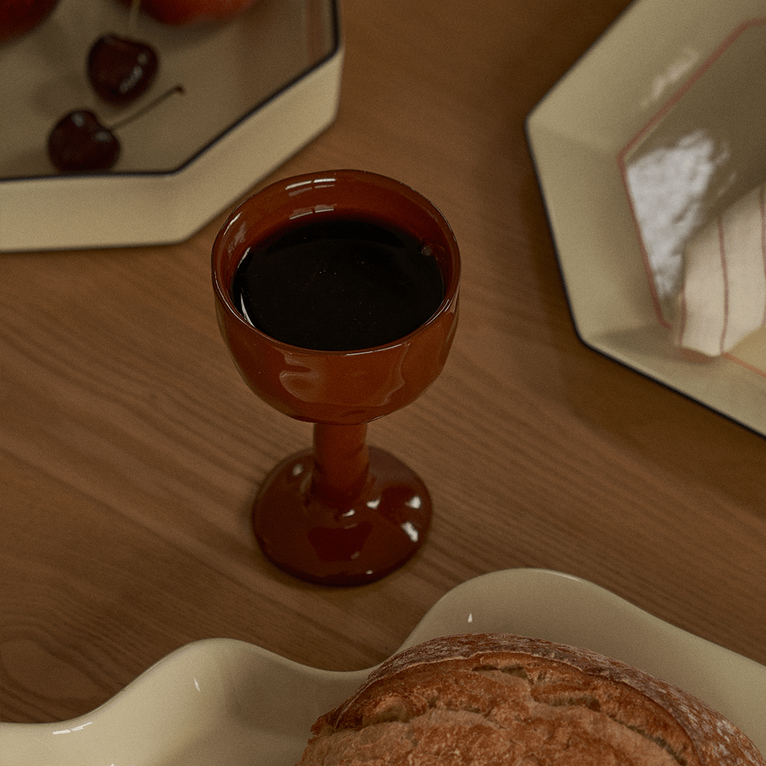 Drift Goblet Pair - Rust - BLACK BLAZE - Tableware - BLACK BLAZE