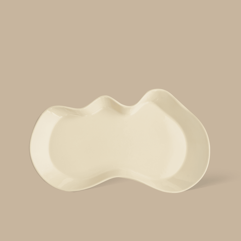 Drift Tray / Platter - Ivory - Tableware - Black Blaze