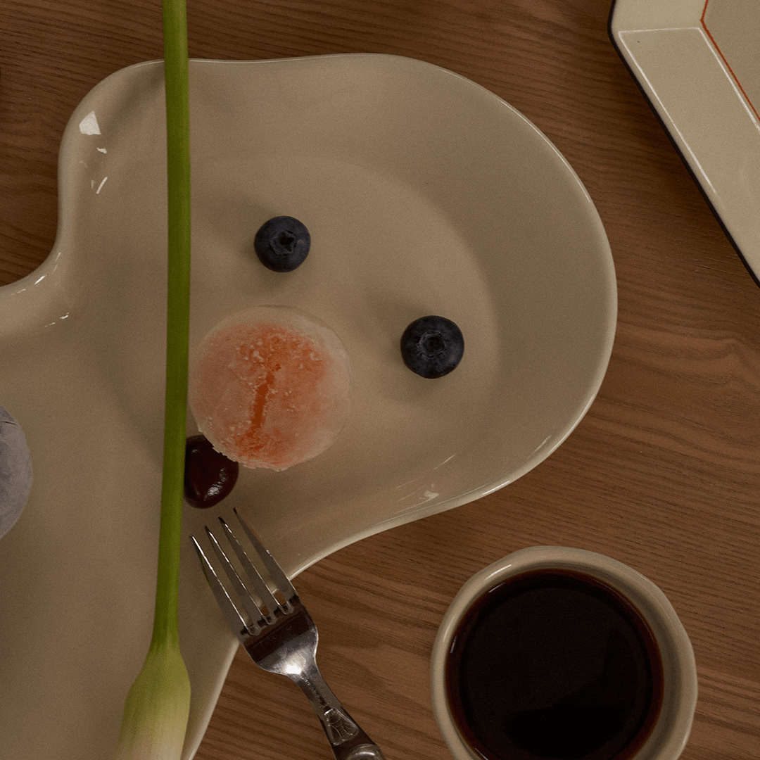 Drift Tray / Platter - Ivory - Tableware - Black Blaze