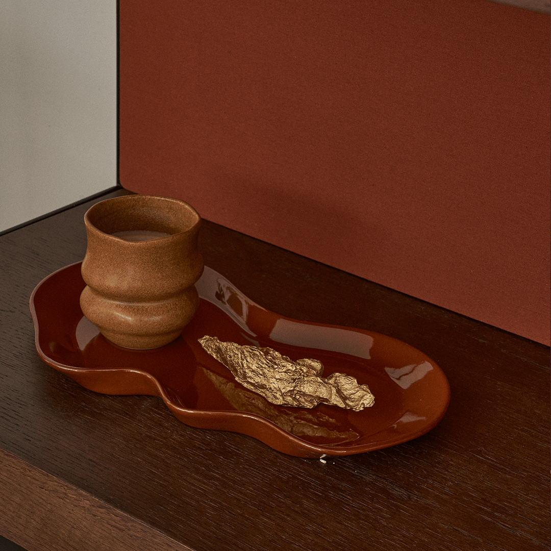 Drift Tray / Platter - Rust - Tableware - Black Blaze