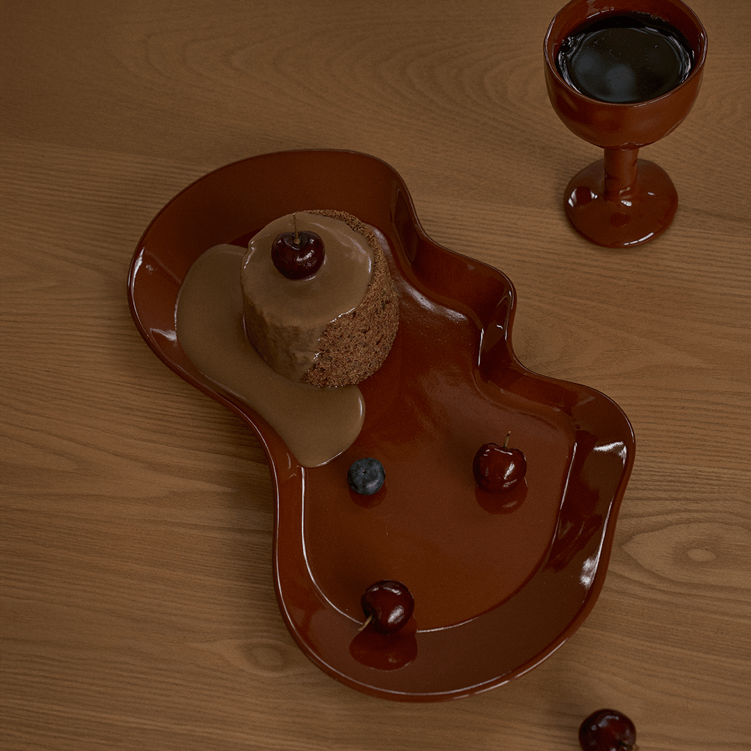 Drift Tray / Platter - Rust - Tableware - Black Blaze