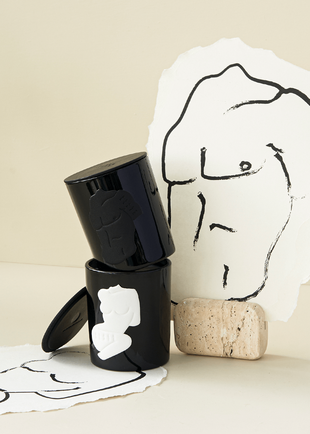 For Her Scented Candle - HOME CANDLE - Black Blaze