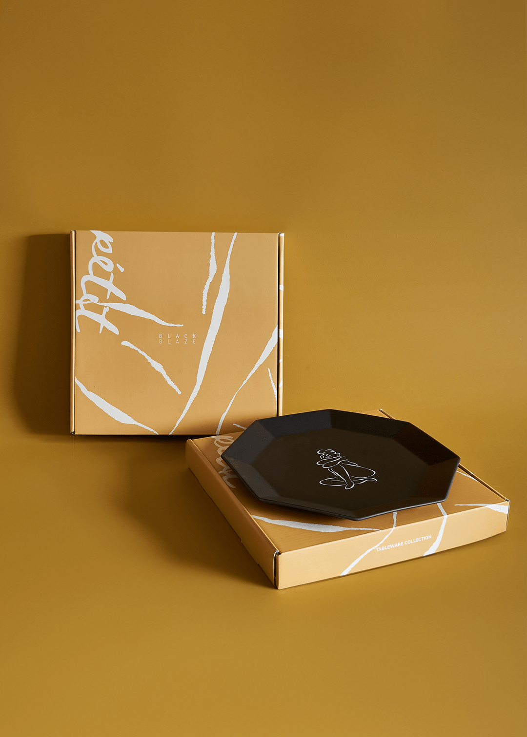 Gem Dinner Plate - Black - Tableware - Black Blaze