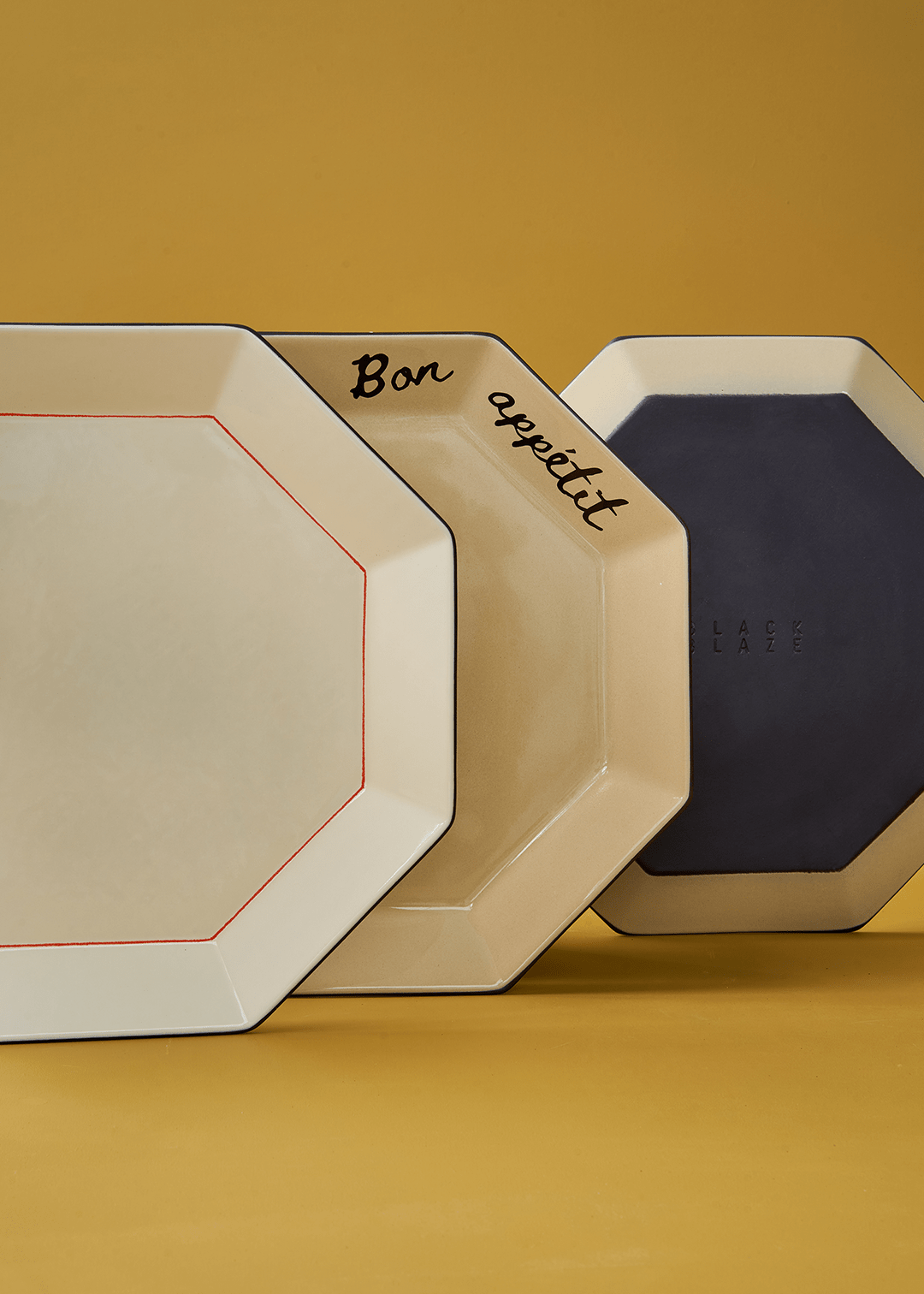 Gem Dinner Plate - Ivory - Tableware - Black Blaze