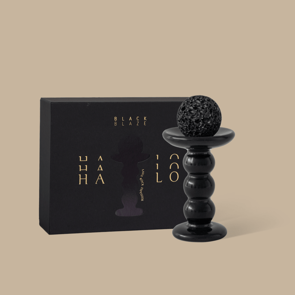 Halo Lava Rock Diffuser Set - Bondi Breeze - Lava Rock Diffuser - Black Blaze